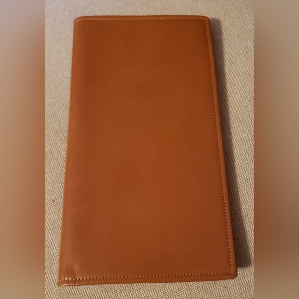 🌟 Vintage 1958  Leather "Secretary Wallet" Padfolio – Chicago Auto Show Promo - Picture 2 of 6